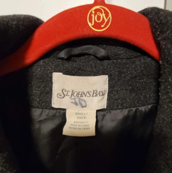 St John's gray wool blend pea coat - Picture 3 of 5